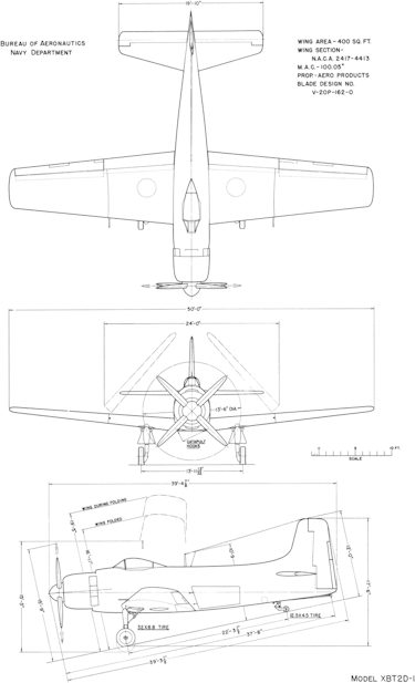 douglas a 1 skyraider line drawing