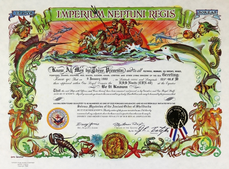 Shellback Certificate